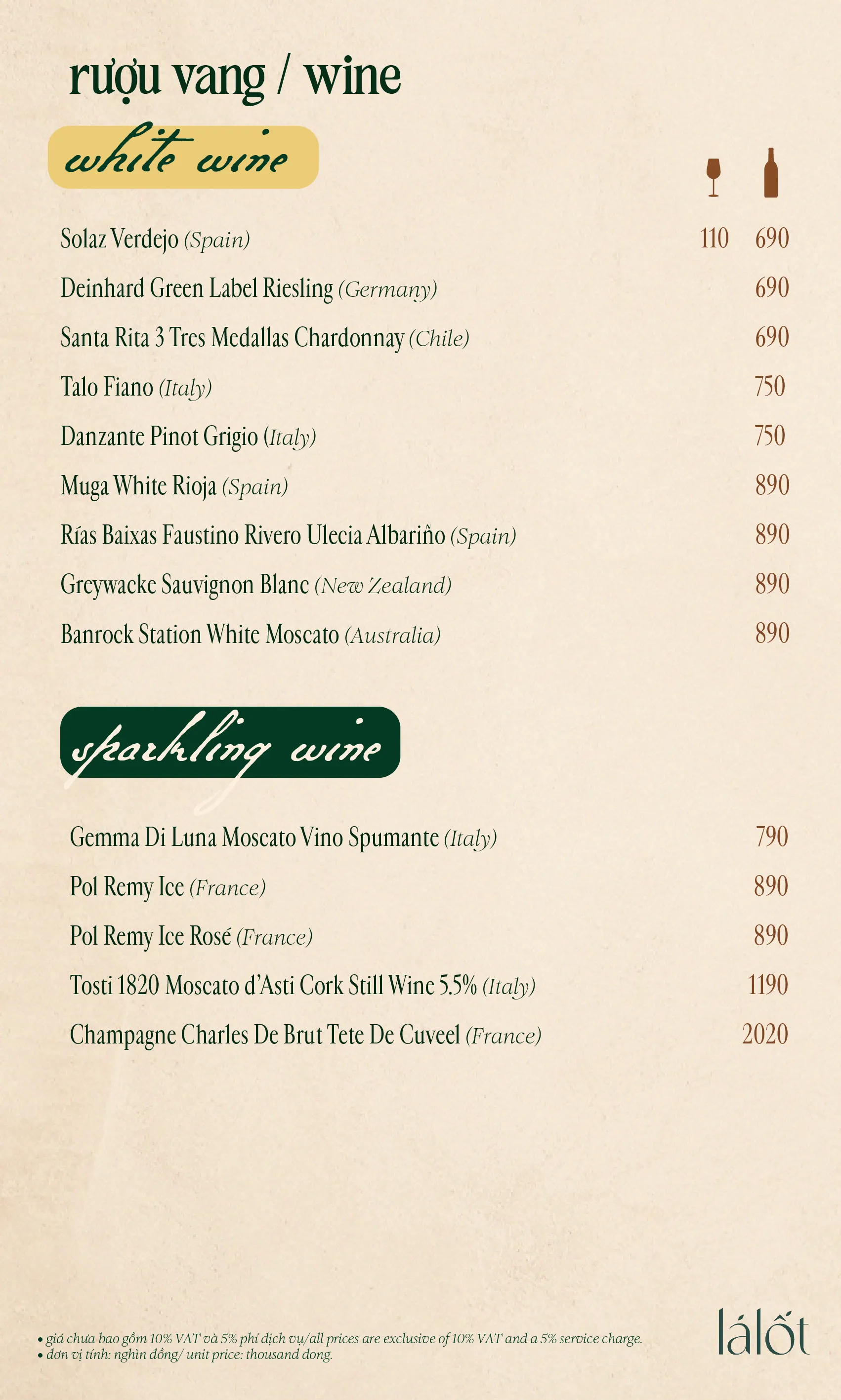 Menu trang 18