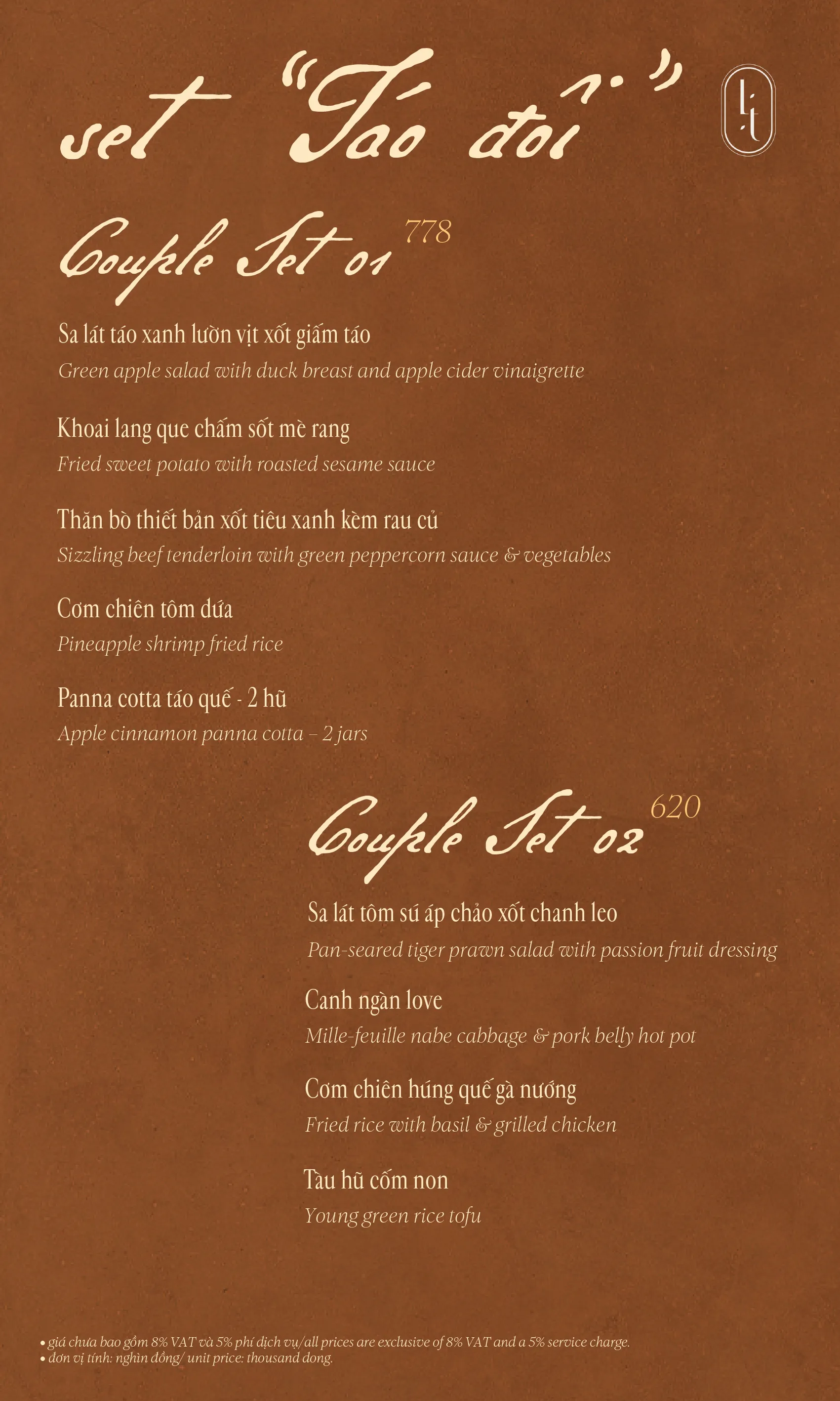 Menu trang 19