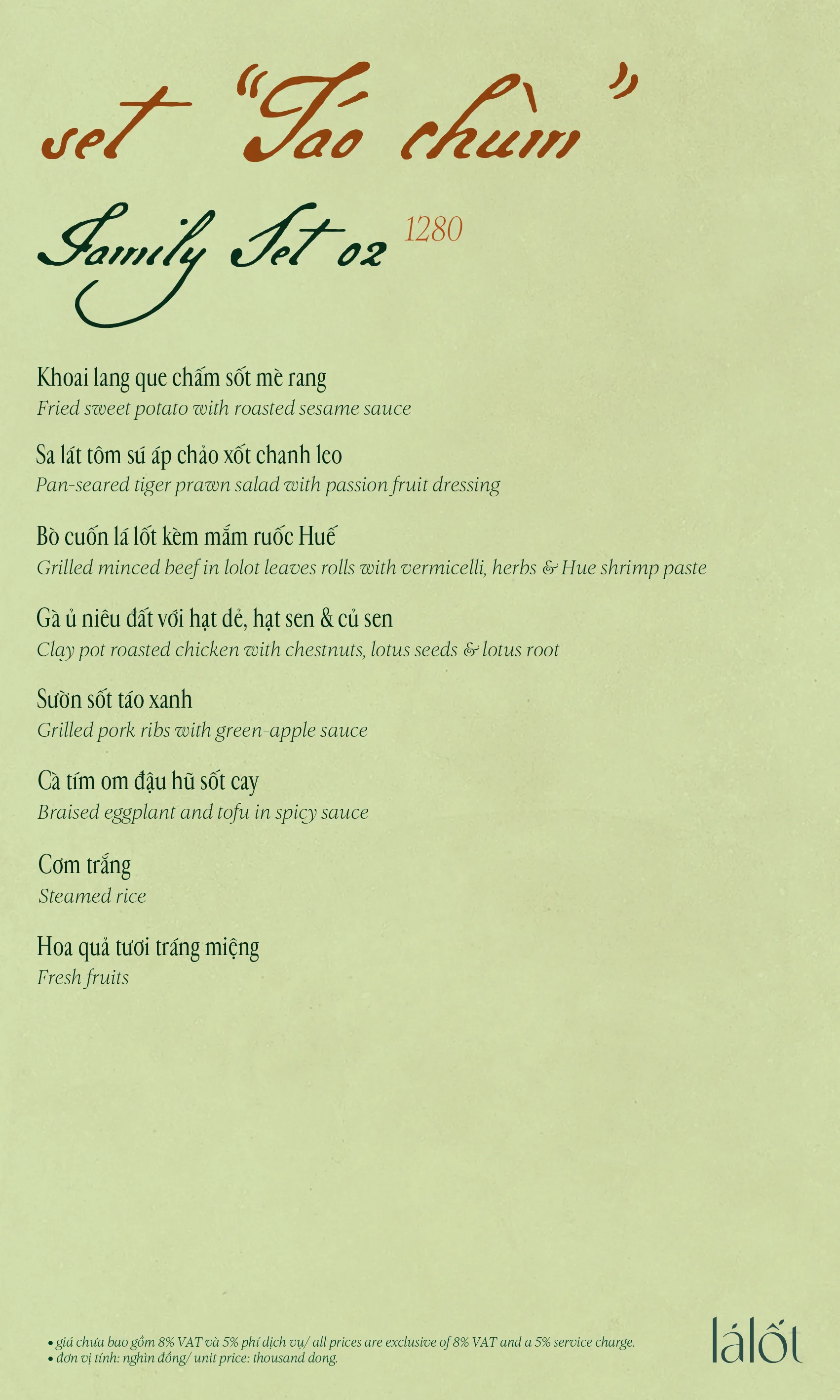 Menu trang 22